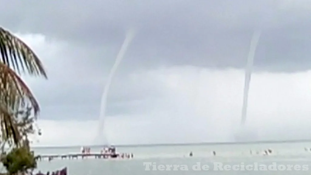 La fuerza destructiva de las trombas marinas